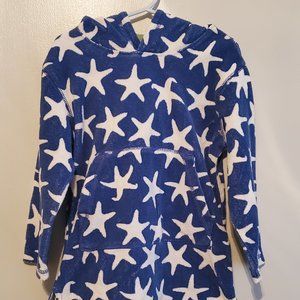 Mini Boden Boys Stars Toweling Terry Hoodie Size 3-4 Years Swim Cover Up